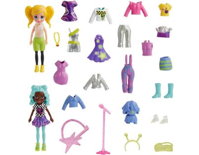 Mattel Polly Pocket velká sada oblečků a doplňků pop star