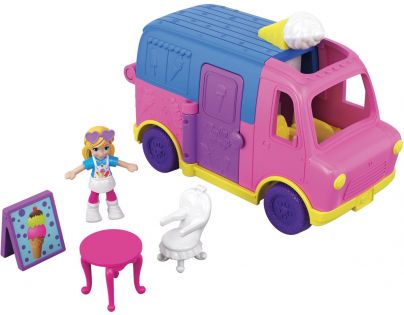 Mattel Polly pocket vozidlo zmrzlinový vůz