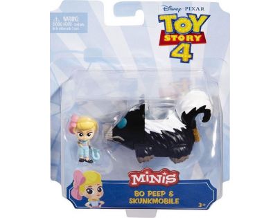 Mattel Toy story 4 minifigurka s vozidlem Bo Peep a Skunkmobile