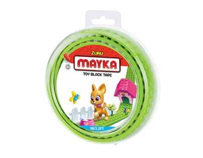 Mayka stavebnicová páska 1 m světle zelená