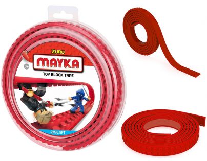 Mayka stavebnicová páska střední 2 m červená