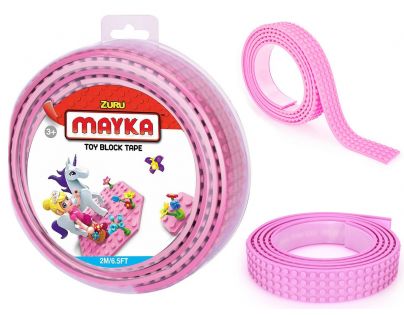 Mayka stavebnicová páska velká 2 m růžová
