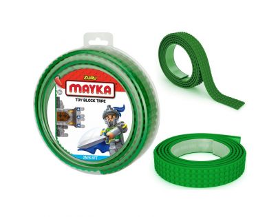 Mayka stavebnicová páska velká 2 m tmavě zelená