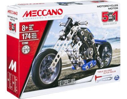 Meccano Stavebnice 5v1 Motocykly