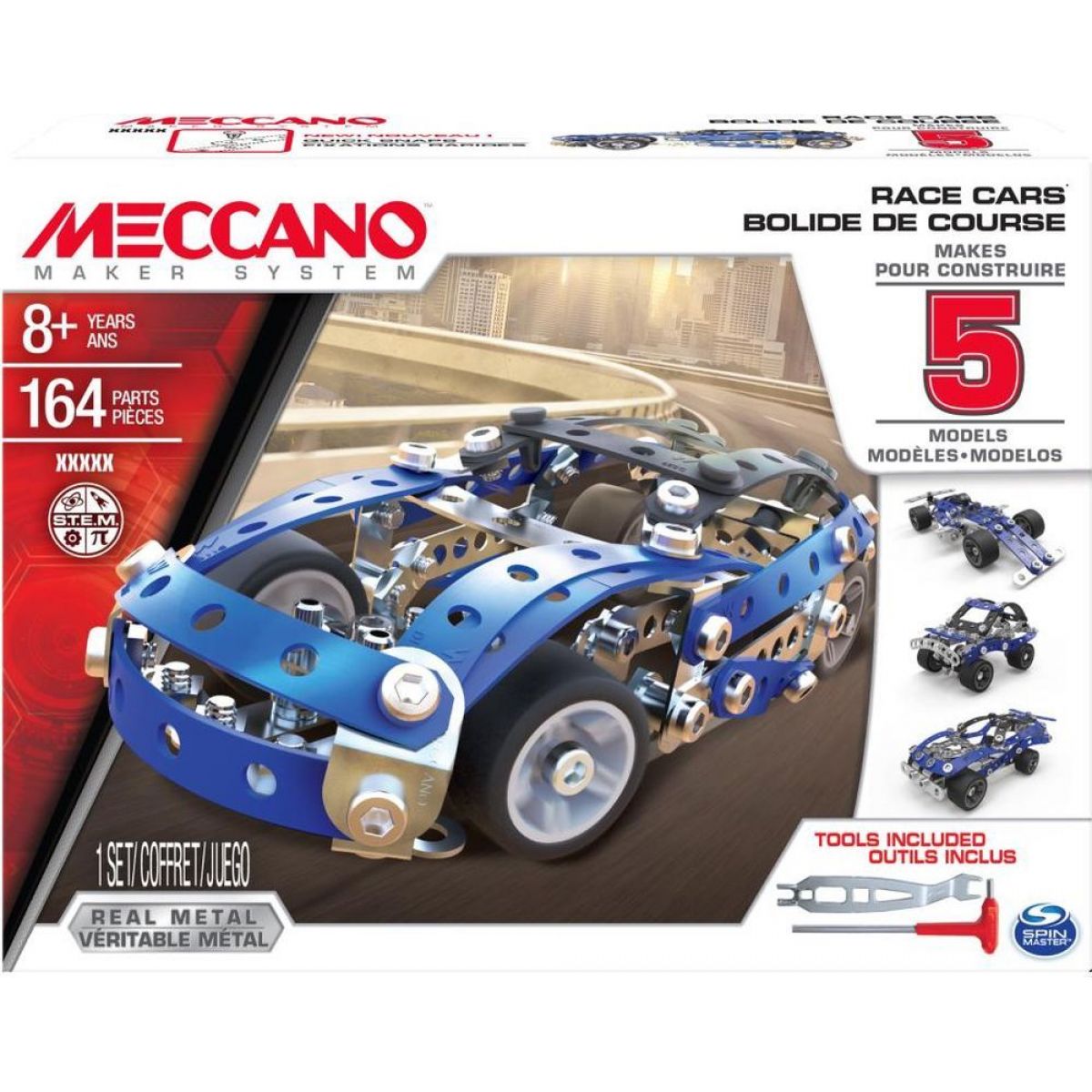 Meccano Stavebnice 5v1 Race Cars