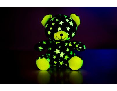 Medvídek svítící ve tmě Šedozelený