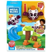 Mega Bloks Peek a Blocks velká skluzavka Lesní panda 3