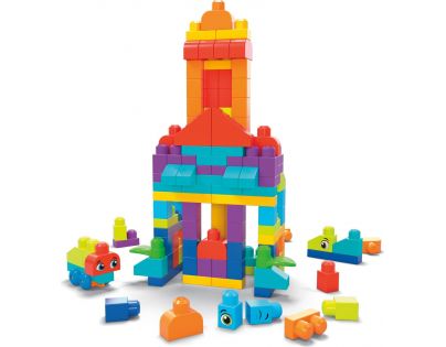 Mega Bloks Pořádně velká taška kostek modrá 150 dílků