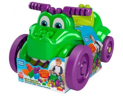 Mega Bloks Stavebnice Sběrač kostek krokodýl 25 dílků