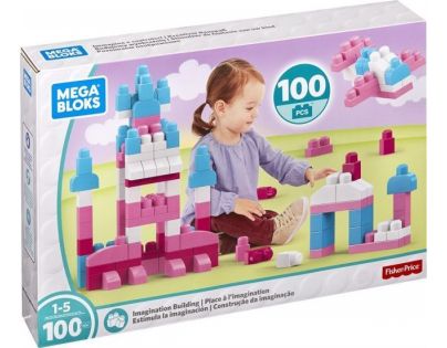 Mega Bloks stavění s fantazií 100 růžová