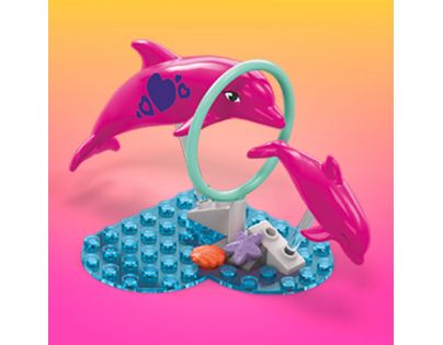Mega Construx Barbie Color Reveal Výzkum delfínů 121 dílků