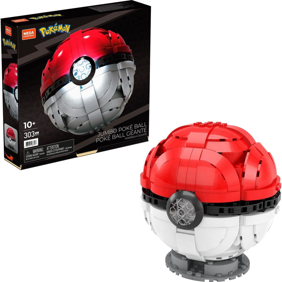 Mega Construx Pokémon svítící Jumbo Poké Ball HBF53