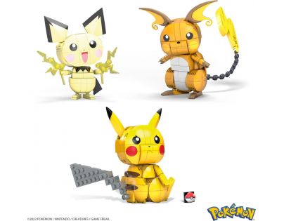 Mega Construx Postav a vystav si Pikachu a jeho vývojové Trio