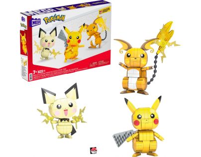 Mega Construx Postav a vystav si Pikachu a jeho vývojové Trio