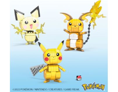 Mega Construx Postav a vystav si Pikachu a jeho vývojové Trio