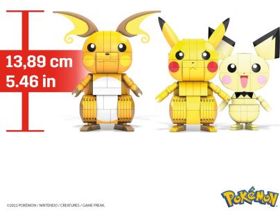 Mega Construx Postav a vystav si Pikachu a jeho vývojové Trio