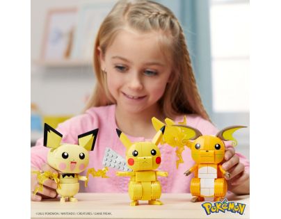 Mega Construx Postav a vystav si Pikachu a jeho vývojové Trio