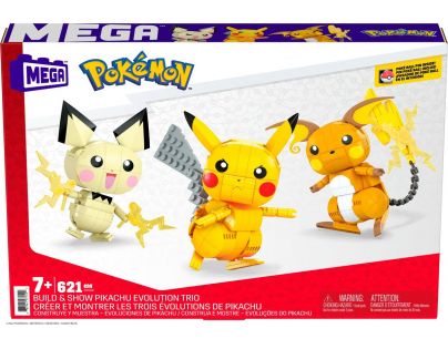 Mega Construx Postav a vystav si Pikachu a jeho vývojové Trio