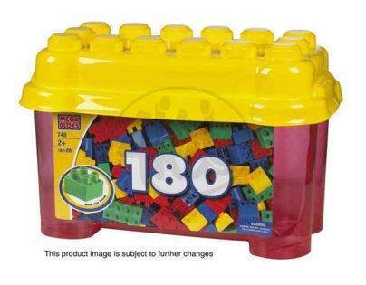 MEGABLOKS 748 - 180 mini kostek v kyblíku