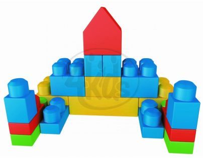MEGABLOKS 8465 - 24 Mega Bloks kostek v plastovém pytli