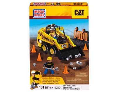 MEGABLOKS 97801 - Micro - CAT - Stavební stroje - stavebnice Bobcat