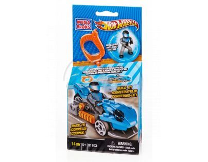 Megabloks Micro Hot Wheels Závodní auto s natahovacím lankem - 91703