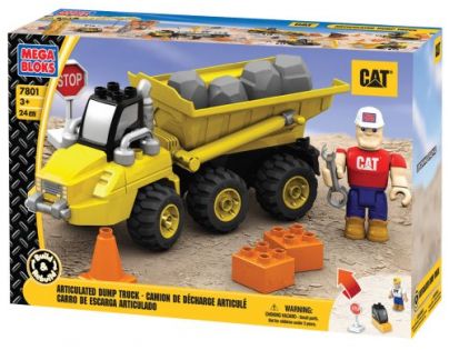 MEGABLOKS Mini Nákladní vůz CAT pro převoz kamene