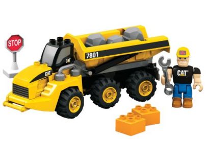 MEGABLOKS Mini Nákladní vůz CAT pro převoz kamene