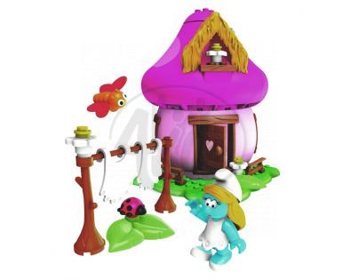 MEGABLOKS 10707 - Šmoulové - Šmoulinka s domečkem