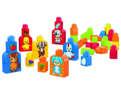 Mega Bloks First Builders kostky Sestav si zvířátka