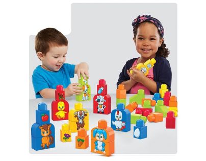 Mega Bloks First Builders kostky Sestav si zvířátka
