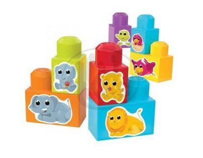 Megabloks Stavebnice 14 kostek - Zvířátka