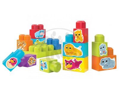 Megabloks Stavebnice 14 kostek - Zvířátka