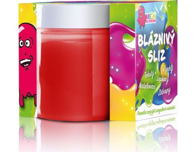 Bubble Factory Megaslizoun bláznivý sliz Crazy Hydro slime červený s vůní jahody