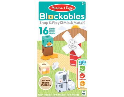 Melissa & Doug blockables stavebnice farma