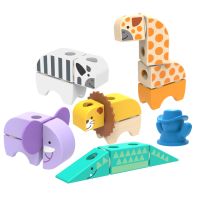 Melissa & Doug blockables stavebnice safari hrací sada 2