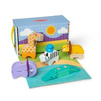 Melissa & Doug blockables stavebnice safari hrací sada 4