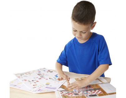 Melissa & Doug Blok s adhezními samolepkami Dům