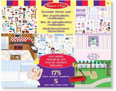 Melissa & Doug Blok s adhezními samolepkami Dům