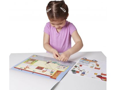 Melissa & Doug Blok s adhezními samolepkami Město