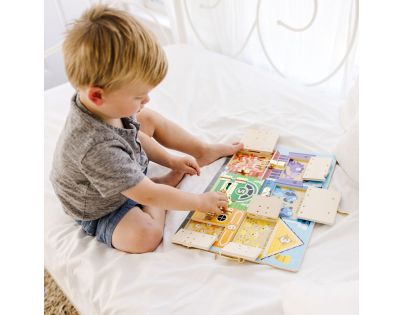 Melissa & Doug Dřevěná deska se zámky