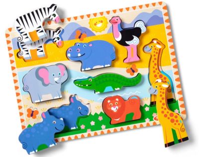 Melissa & Doug dřevěné puzzle safari