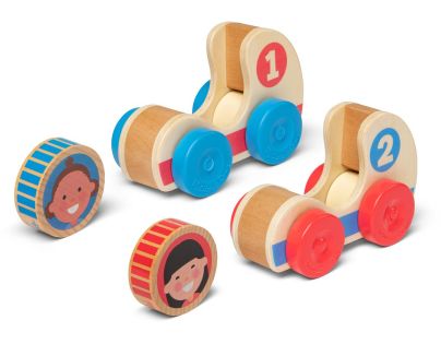 Melissa & Doug Go Tots Dřevěná závodní auta - Poškozený obal