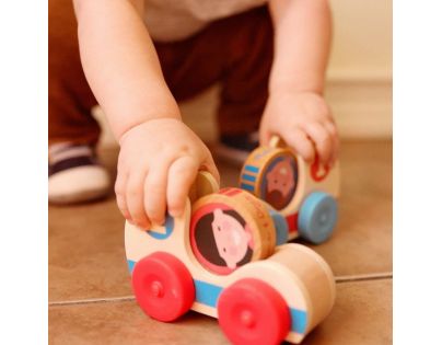 Melissa & Doug Go Tots Dřevěná závodní auta - Poškozený obal