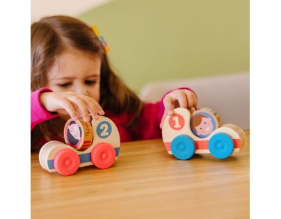 Melissa & Doug Go Tots Dřevěná závodní auta - Poškozený obal