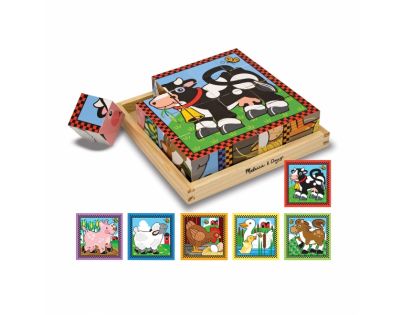 Melissa & Doug Kostky Domácí zvířata 16 ks
