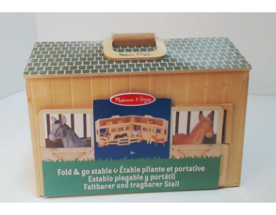 Melissa & Doug Přenosná koňská stáj