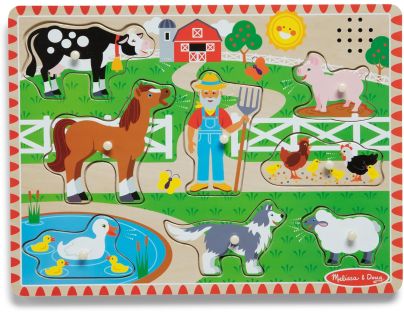 Melissa & Doug puzzle se zvukovými efekty Old MacDonalds Farm
