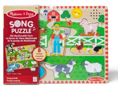 Melissa & Doug puzzle se zvukovými efekty Old MacDonalds Farm
