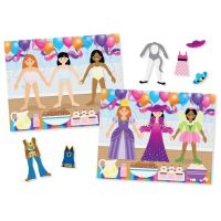 Melissa & Doug samolepky opakovaně použitelné s podložkou Oblékání